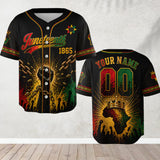 Juneteenth Black Pride - Personalized African American Baseball Jersey
