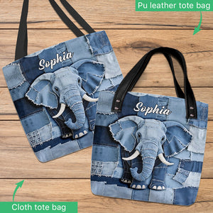 Love Elephant - Personalized Elephant Tote Bag