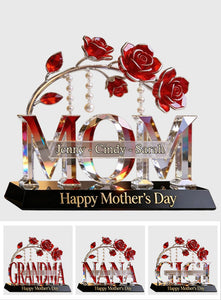 Mom Grandma Gift - Personalized Mother Custom Shaped Acrylic Plaque