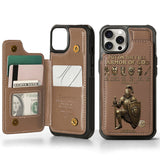 Put On The Full Amor Of God - Personalized Christian Wallet Phone Case