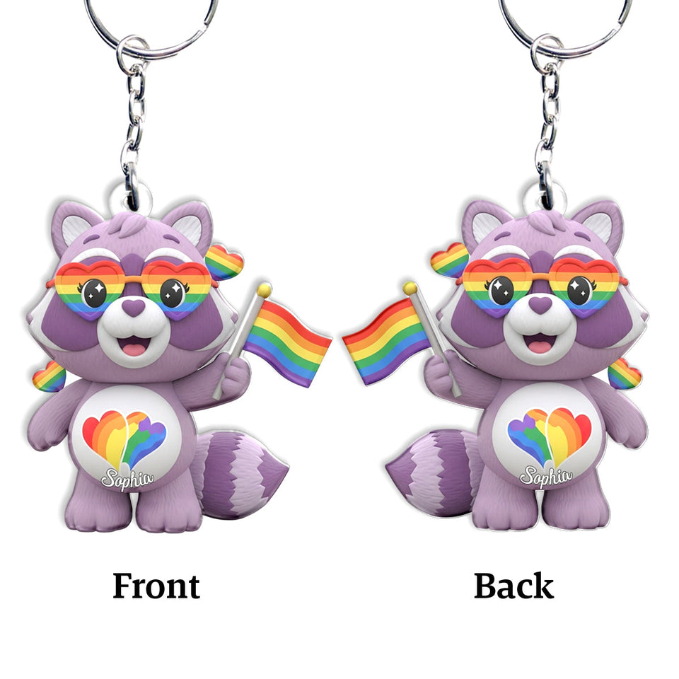 Love Is Love - Personalized LGBT Support Keychain