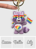 Love Is Love - Personalized LGBT Support Keychain