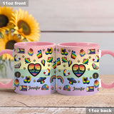 Pride Rainbow - Personalized LGBT Support Accent Mug