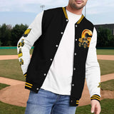 Initial Construction Vehicles For Boys And Girls - Personalized Kid Varsity Jacket