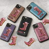 Western Spirit - Personalized Cowgirl Wallet Phone Case