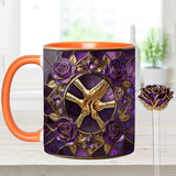 Hold My Hand, Hold My Heart - Personalized Grandma Set Accent Mug with Acrylic Stirrers