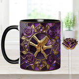 Hold My Hand, Hold My Heart - Personalized Grandma Set Accent Mug with Acrylic Stirrers