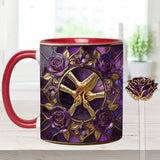 Hold My Hand, Hold My Heart - Personalized Grandma Set Accent Mug with Acrylic Stirrers