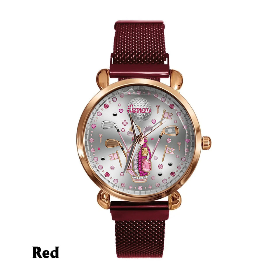 Love Golf - Personalized Golf Women Hand Watch