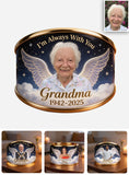 I'm Always With You - Personalized Memorial Shaped Cuff Bracelet