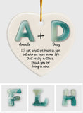 It's Not What We Have In Life Friendship - Personalized Bestie Ceramic Heart Ornament