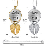 Congrats Grand 2025 - Personalized Graduation Wings Ornament
