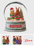 Congrat On Being My Sister You Lucky B*tch - Personalized Sibling Custom Shaped Acrylic Plaque