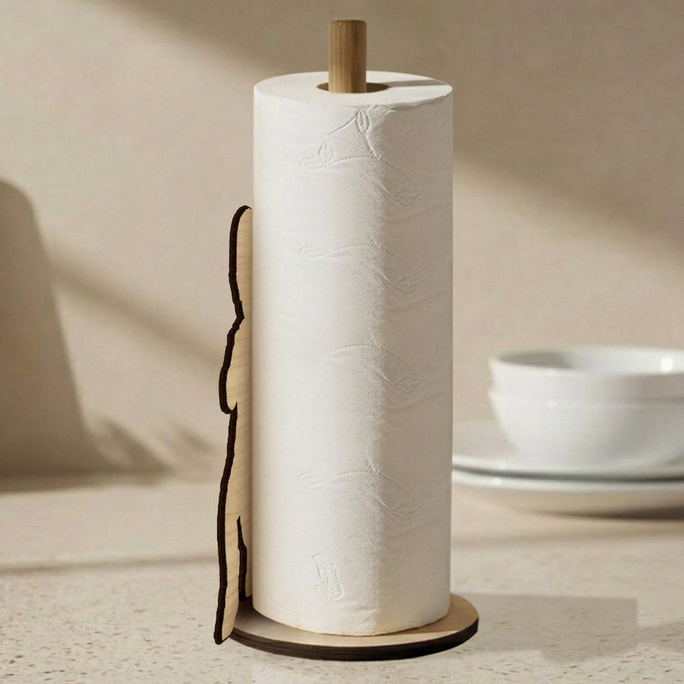 Thanks Dad Mom - Personalized Kid Paper Towel Stand