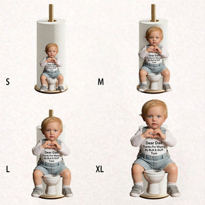 Thanks Dad Mom - Personalized Kid Paper Towel Stand