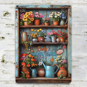 Gardening Is My Therapy - Personalized Gardening Rectangle Metal Sign