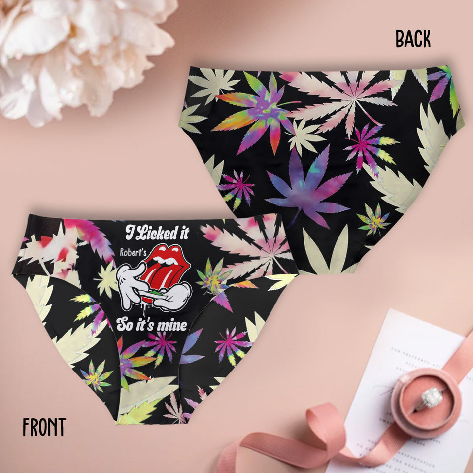 I Licked It So It's Mine - Personalized Weed Women Briefs & Men Boxer Briefs