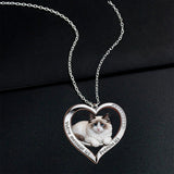 Collier de portrait d'animal de compagnie personnalisé - Collier pendentif chat personnalisé en métal