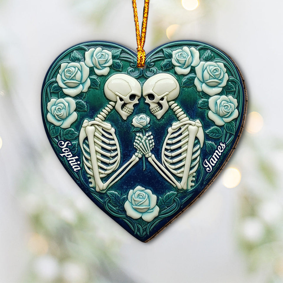 Skeleton Couple, Till Death Do Us Part - Personalized Couple Ornament