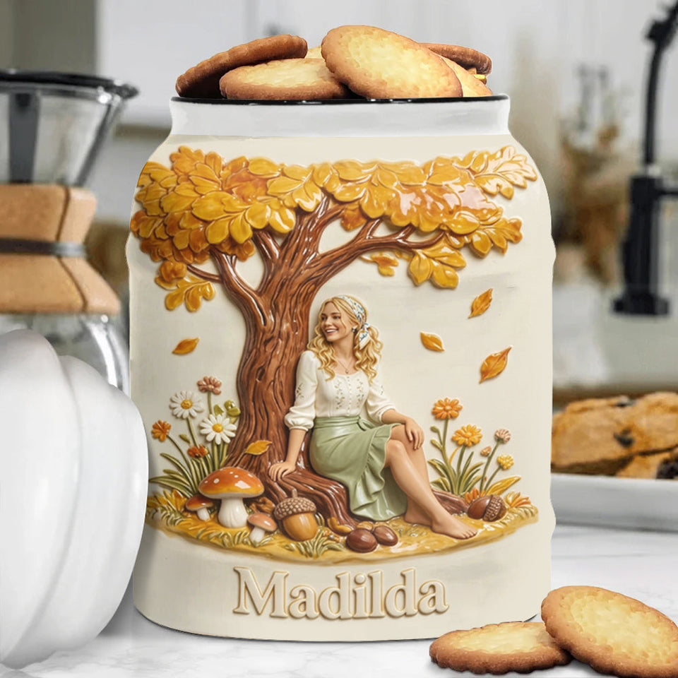 Autumn Garden - Personalized Self Love Cookie Jar