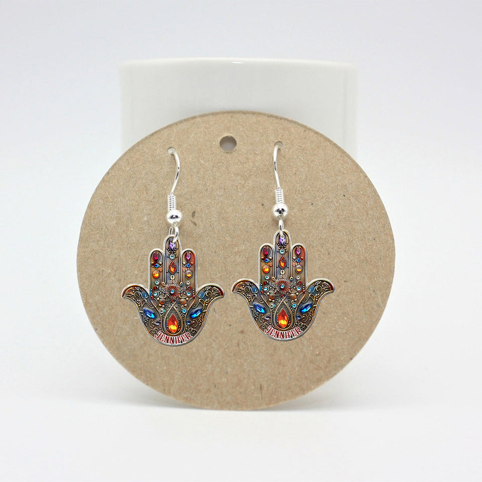 Inner Peace - Personalized Yoga Earrings