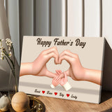 Our Family, Father's Day/ Mother's Day Gift - Personalized Family Canvas And Poster