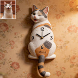 It’s Feeding Time! - Personalized Cat Acrylic Wall Clock