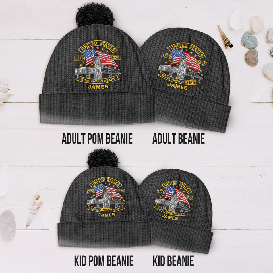 250th Anniversary - Personalized Patriot Beanie Hat