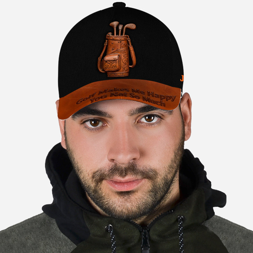 Golf Makes Me Happy - Personalized Golf Classic Cap