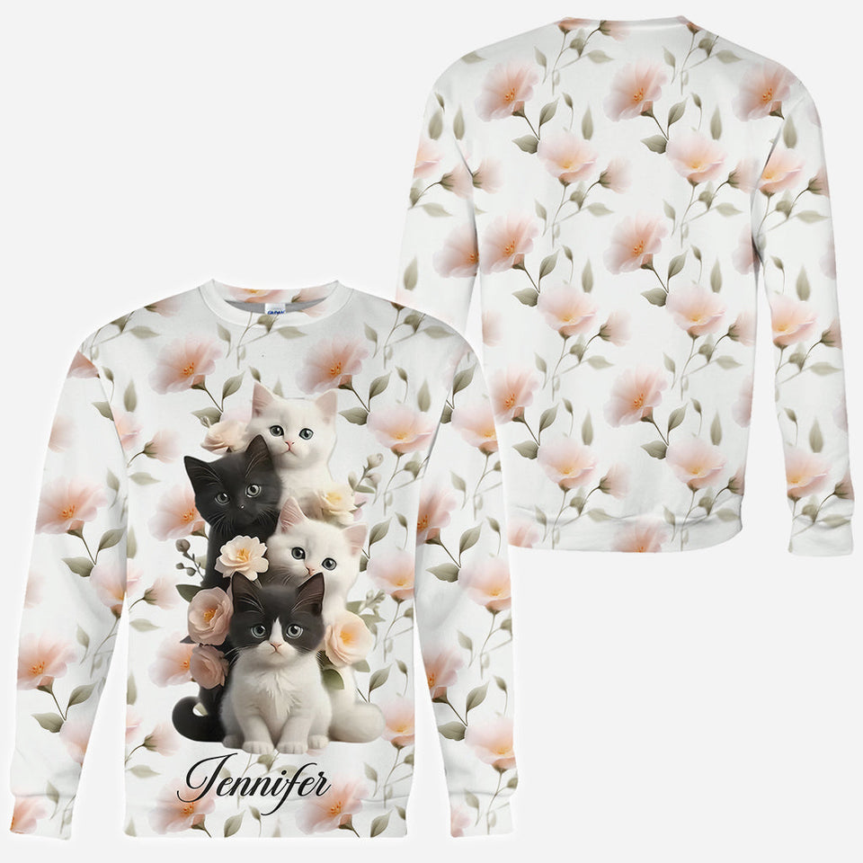 Cute Kittens - Personalized Cat All Over Shirt