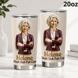 Social Battery Low - Personalized Colleague Tumbler