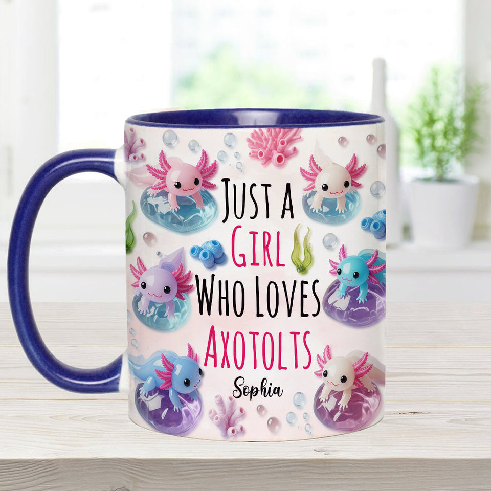 In My Axotolt Era - Personalized Axolotl Accent Mug