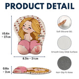 Funny Naughty Couple - Personalized Couple 3D Mouse Pad