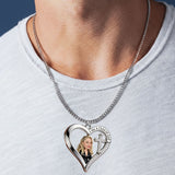 Custom Any Photo, I Am A Child Of God - Personalized Christian Shaped Metal Pendant Necklace