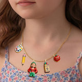 Best Teacher Ever - Personalized Teacher Metal Necklaces With Pendants