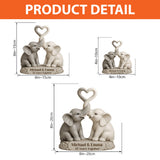 Entwined Trunks Eternal Love - Personalized Couple Custom Shaped Acrylic Plaque
