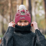 Faith Hope Love - Personalized Breast Cancer Awareness Beanie Hat