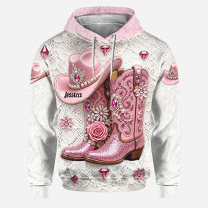 Strong Cowgirl - Personalized Cowgirl Hoodie and Leggings