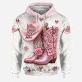 Strong Cowgirl - Personalized Cowgirl Hoodie and Leggings