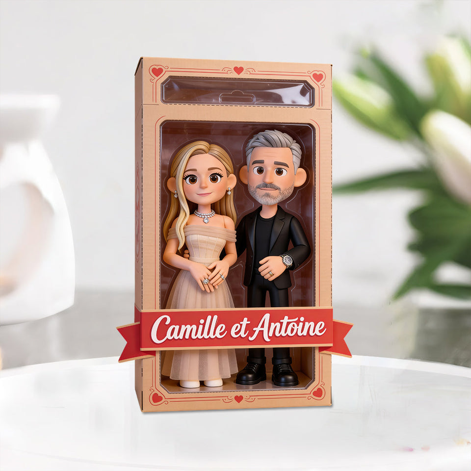 Je t'aime - Plaque En Acrylique Personnalisée Pour Couple À Forme Personnalisée