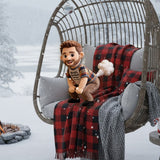 Custom Any Photo - Personalized Father Premium Faux Fur Pillow