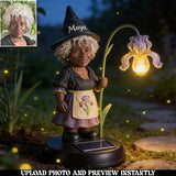 Custom Gnome Light From Any Photo - Personalized Gardening Garden Solar Light