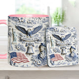 250 Years of America 1776–2026 Vintage Patriotic - Personalized Independence Day/ 4th of July Accent Mug & Coaster