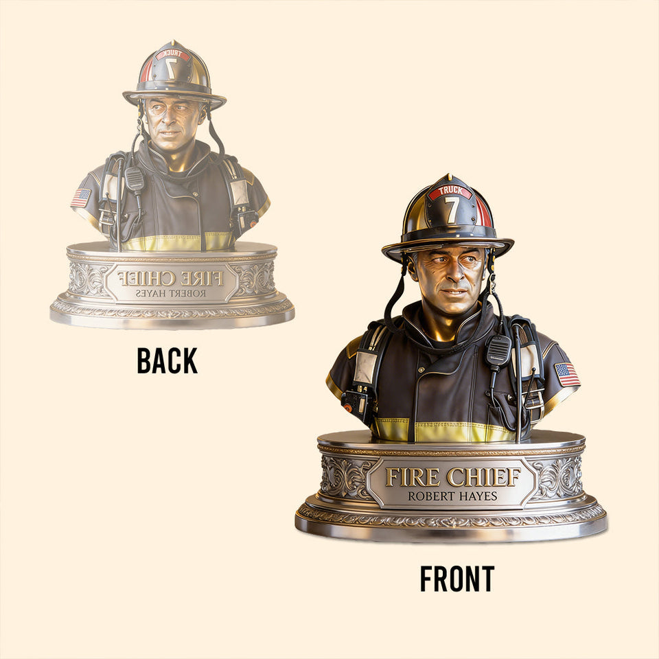 Custom Any Photo - Personalized Firefighter Custom Shaped Acrylic Plaque
