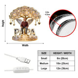 Custom Any Photo Forever Missed - Personalized Memorial Acrylic LED Night Light