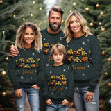 Construction Machines - Personalized Kid Ugly Sweater