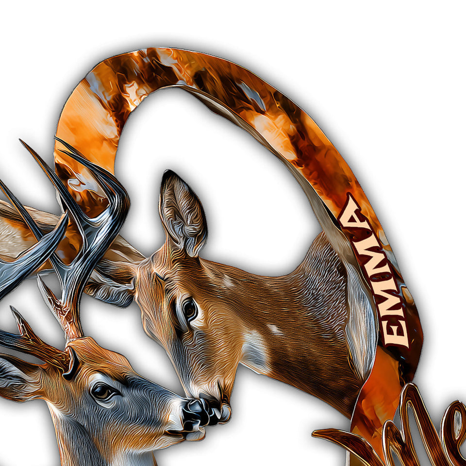 You & Me We Got This - Personalized Hunting Cut Metal Sign