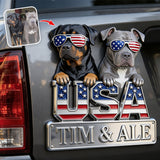 Patriotic Dog Owner - Personalized Dog Magnet