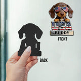 Patriotic Dog Owner - Personalized Dog Magnet