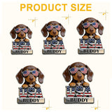 Patriotic Dog Owner - Personalized Dog Magnet